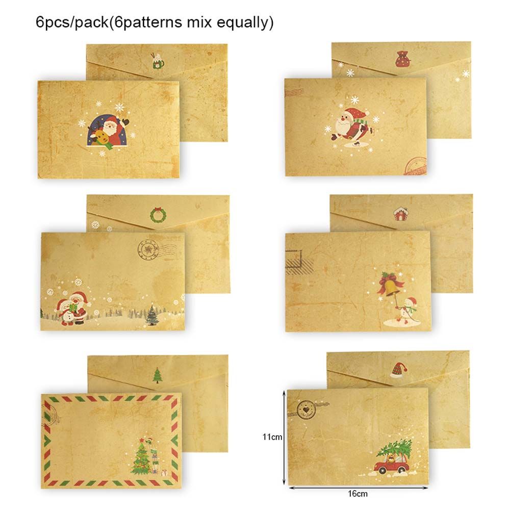 DIY 6pcs/set Greeting Card Inv - đánh giá và giá Letter Envelope Kraft
