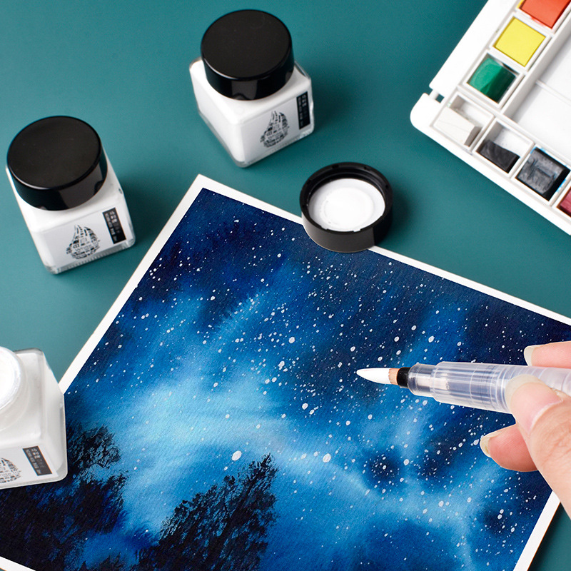 30ML Bottled Watercolor White  - đánh giá và giá Correction Fluid White
