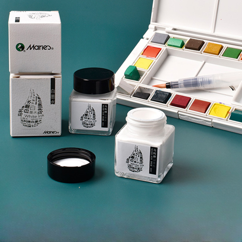30ML Bottled Watercolor White  - đánh giá và giá Correction Fluid White