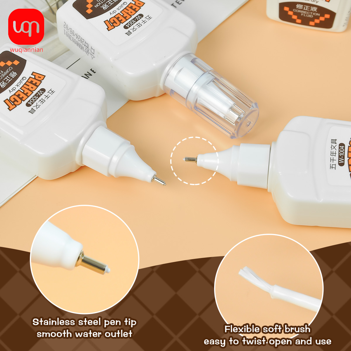WQN-3/6/12PCS18ml Correction F - đánh giá và giá Correction Fluid White