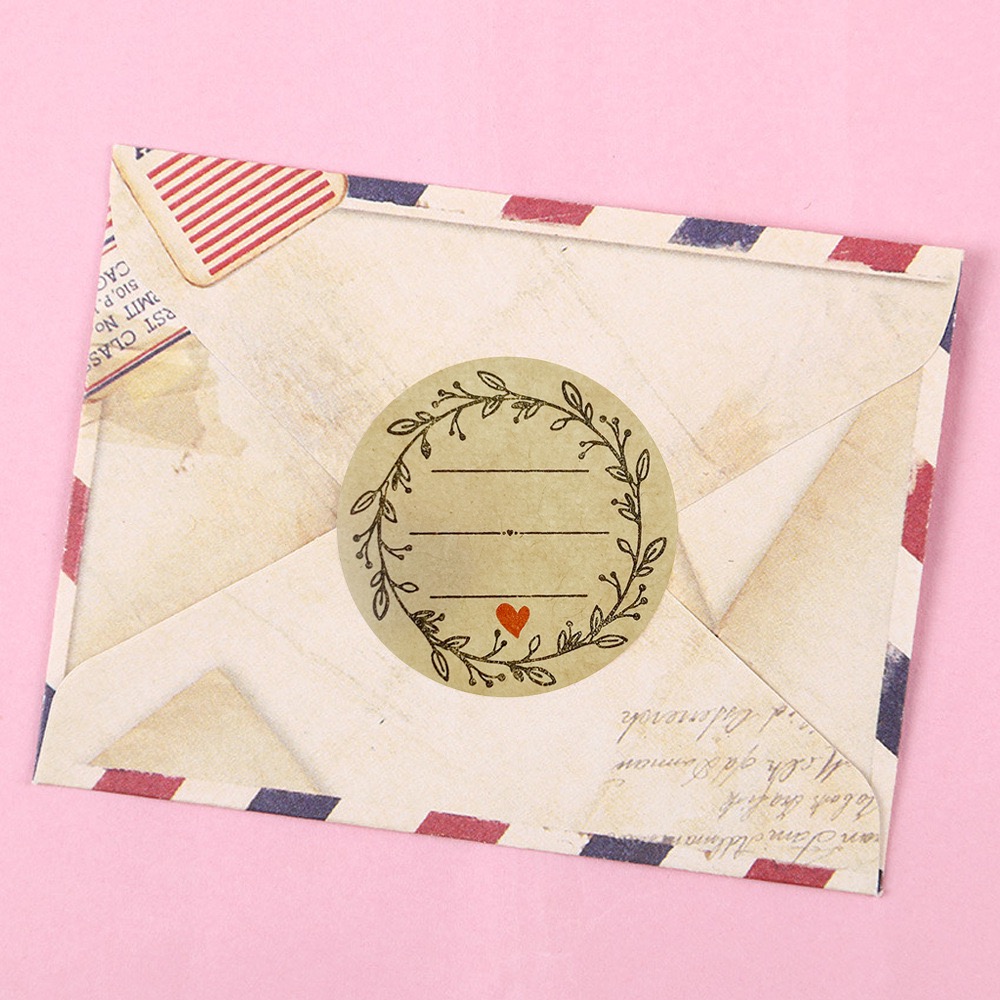 500 PCs/roll 1 inch kraft pape - đánh giá và giá Letter Envelope Kraft